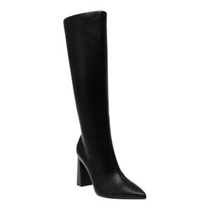 Wild Pair Women's Islah Block Heel Knee High Boots Black Size 9 1/2